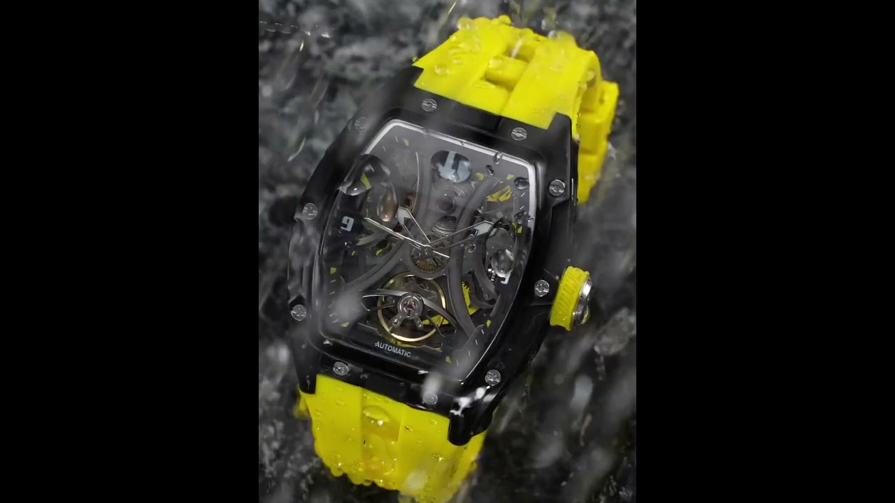 MEGIR Luxury Automatic Mechanical Watch for Men, 2245, Waterproof Hollow Dial Sport Wristwatch Clock