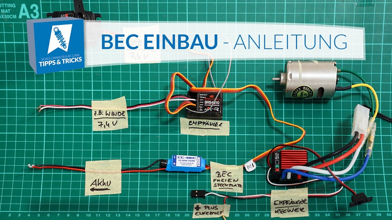 Castle Creation BEC installieren & mit Castle LINK programmieren - Videotutorial [Deutsch/HD]