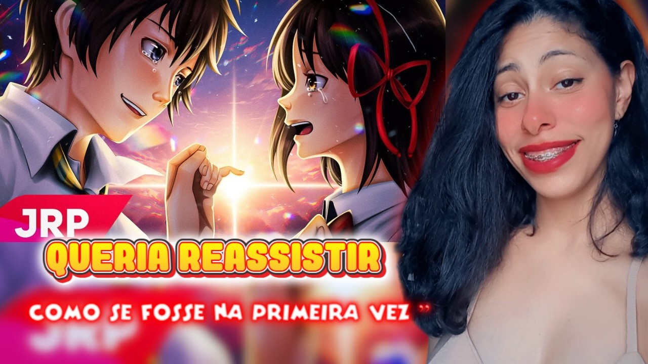 Hime reagindo ao rap Além do Tempo | Taki e Mitsuha (Your Name) | @jrp  ft. ‪@amandaareia