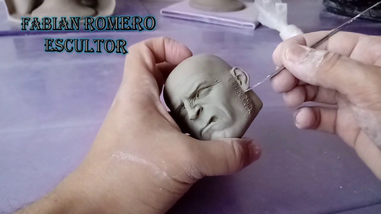 Modelado de un rostro masculino
