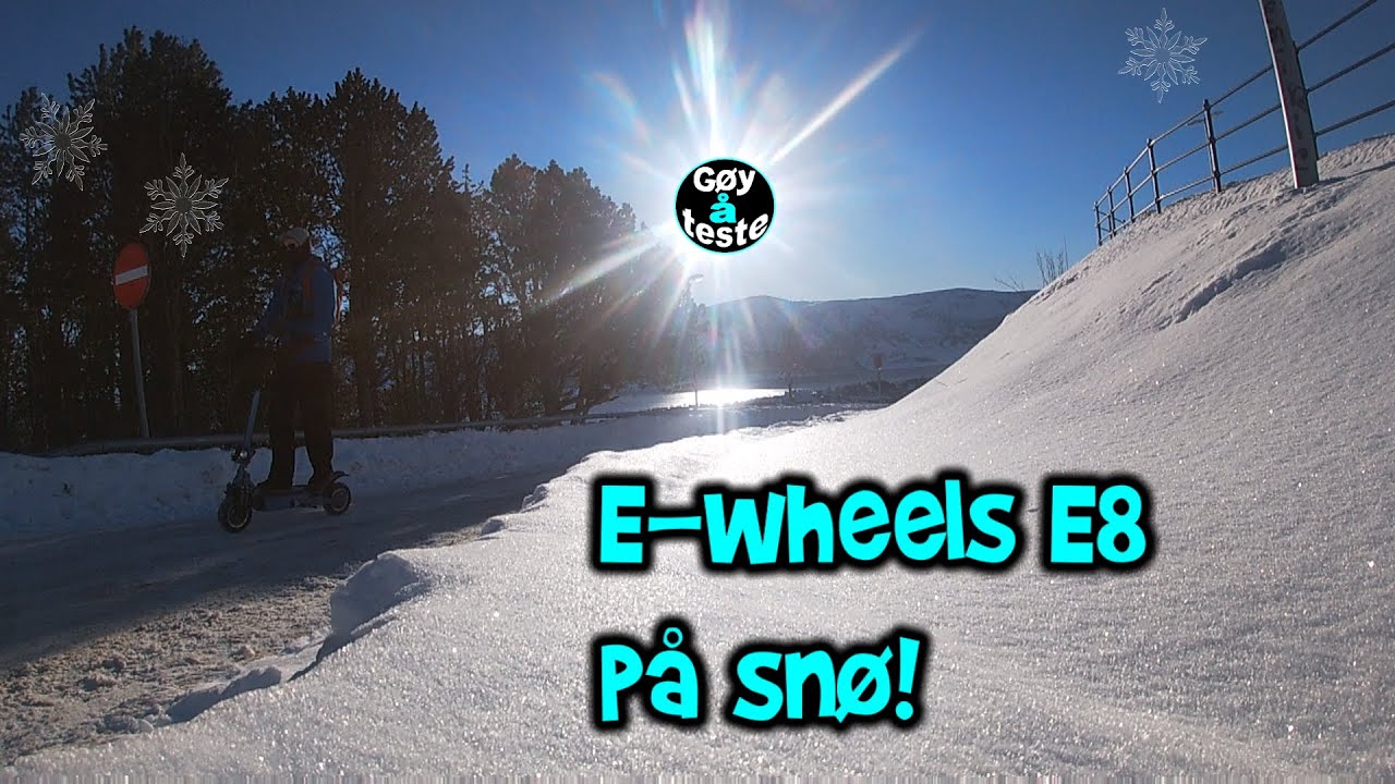 E-wheels E8 på snø!🥶❄️#9