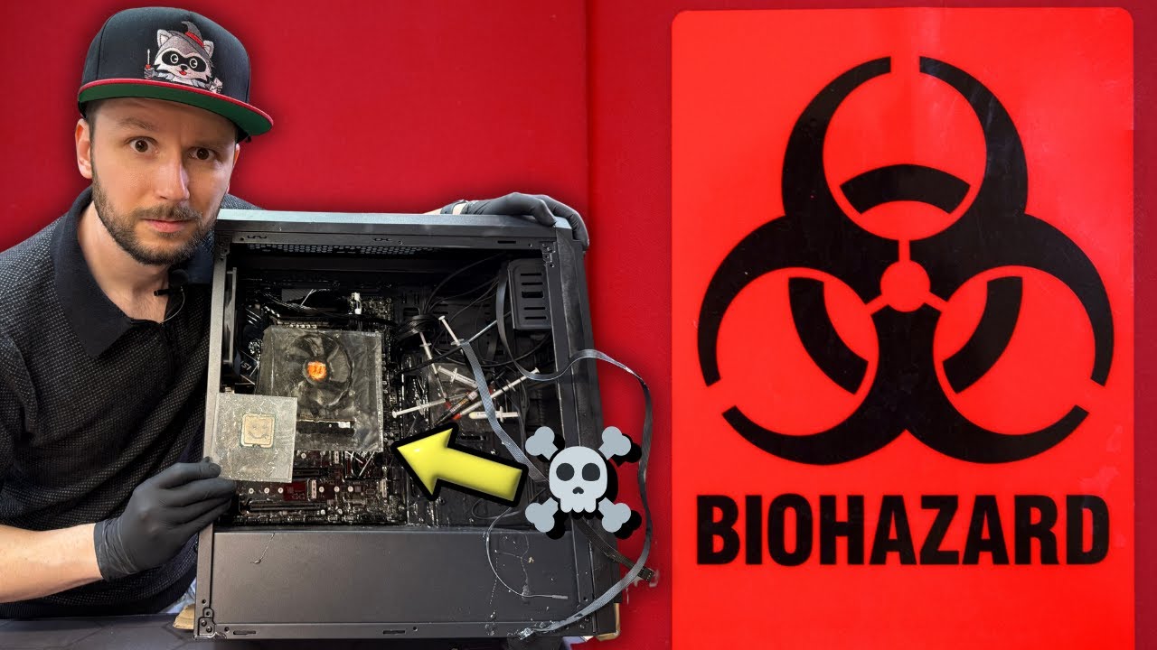 The HARDEST Repair Job I've Ever Had - Epoxy Filled Gaming PC -