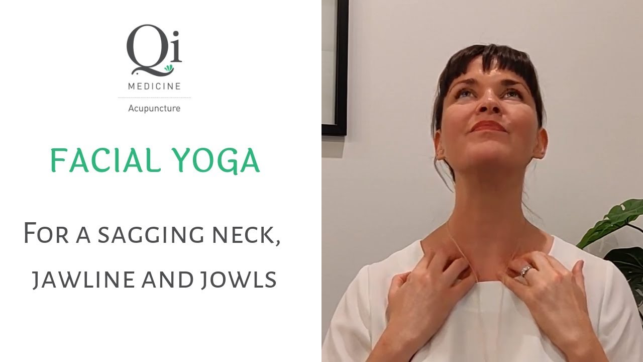 Facial exercises for sagging neck, jaw and jowl area- Facial yoga