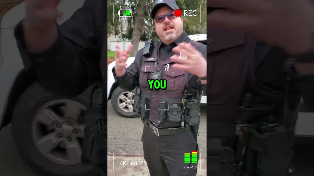 Cop Demands ID Without Crime 😳🚔  #cops #policeaccountability #police #shots #shorts
