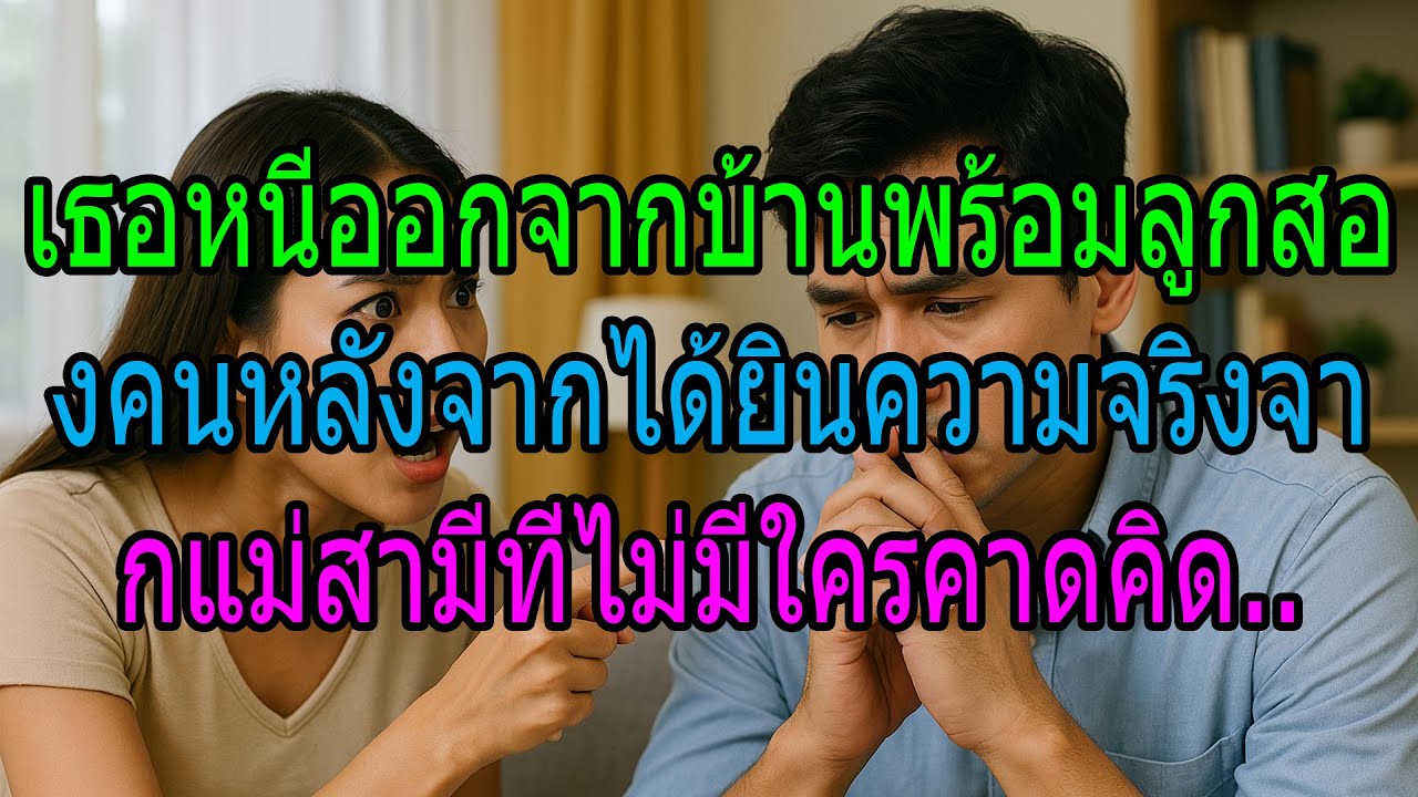 เธอหนีออกจากบ้านพร้อมลูกสองคน หลังจากได้ยินความจริงจากแม่สามีที่ไม่มีใครคาดคิด