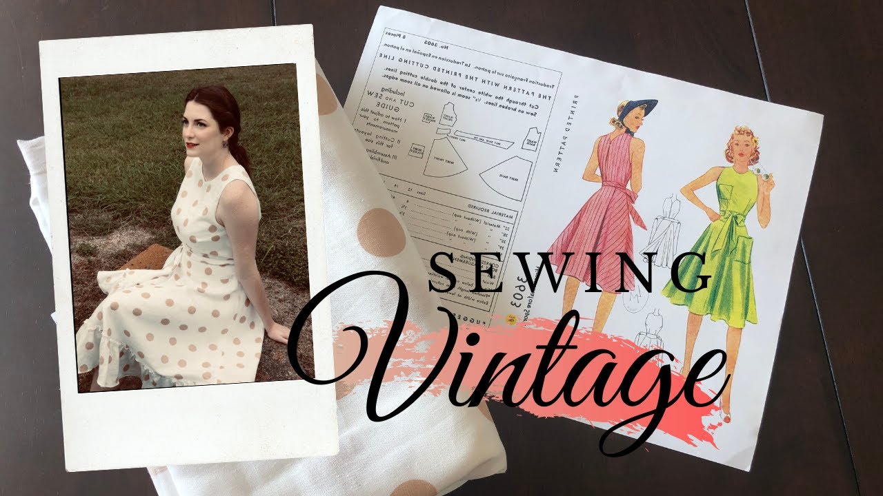 DIY 1940s Sportsdress | Making a vintage dress from scratch!
