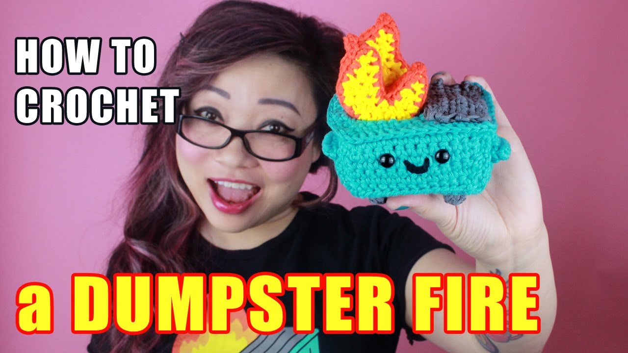 Crochet a Dumpster Fire Amigurumi | Twinkie Chan x 100% Soft
