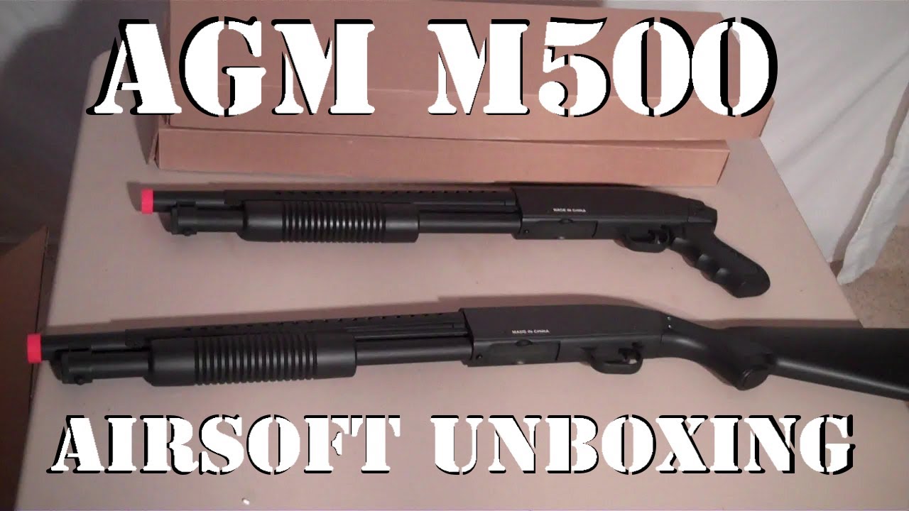 Airsoft Unboxing - AGM M500 Shotgun Series Review