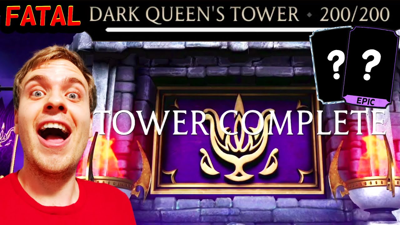 MK Mobile. I Beat Fatal Dark Queen's Tower Final Battle 200. REWARD SHOCKED ME!