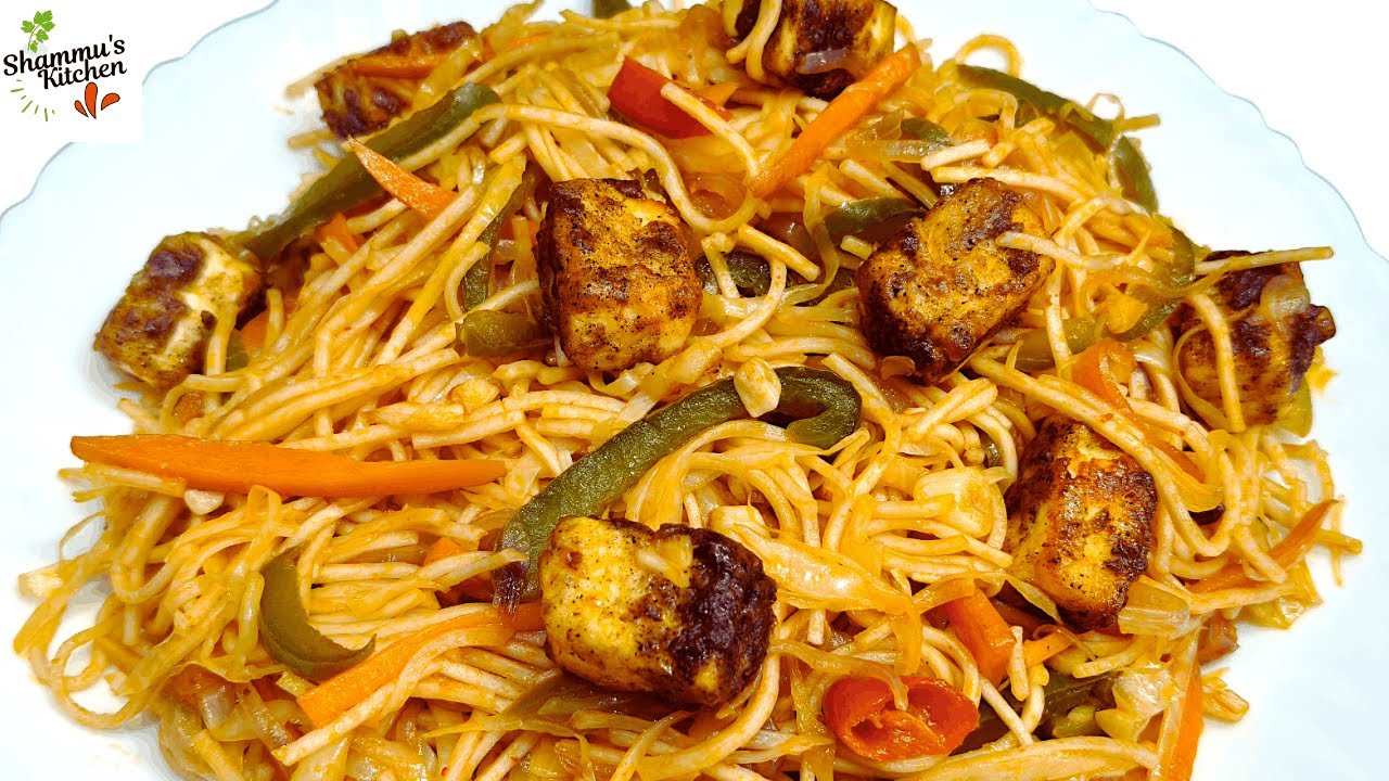 பனீர் நூடுல்ஸ் | Restaurant Style Paneer Noodles /Paneer Veg Noodles/ Hakka Noodles/Shammu's Kitchen