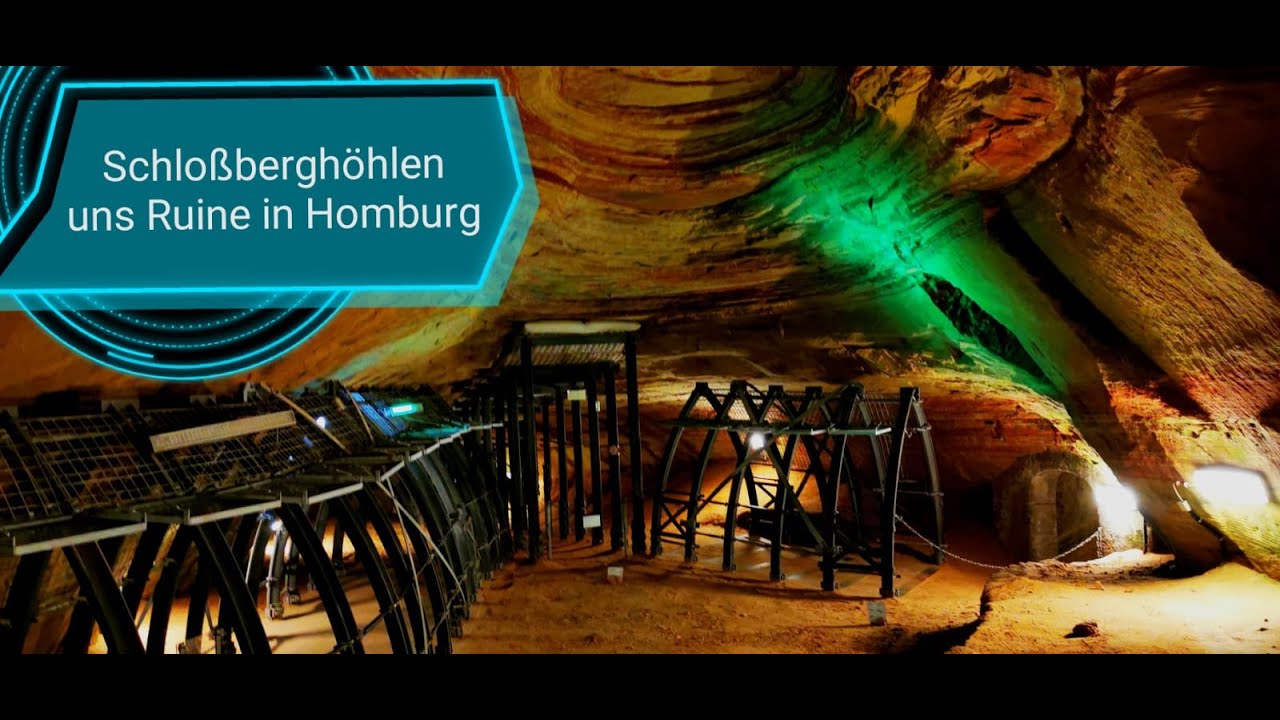 Schlossberghöhlen und Ruine in Homburg