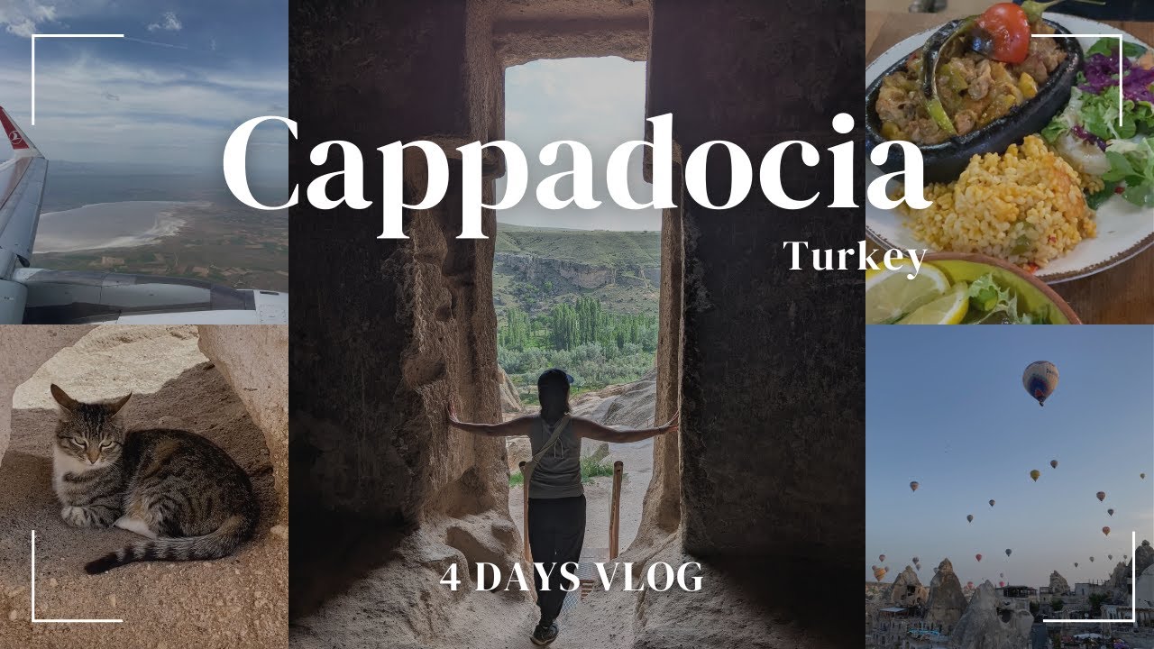 【Travel Vlog】4 Days in Cappadocia｜Cave Hotel, Balloon, 1Day tour, Restaurants *unfiltered vlog*
