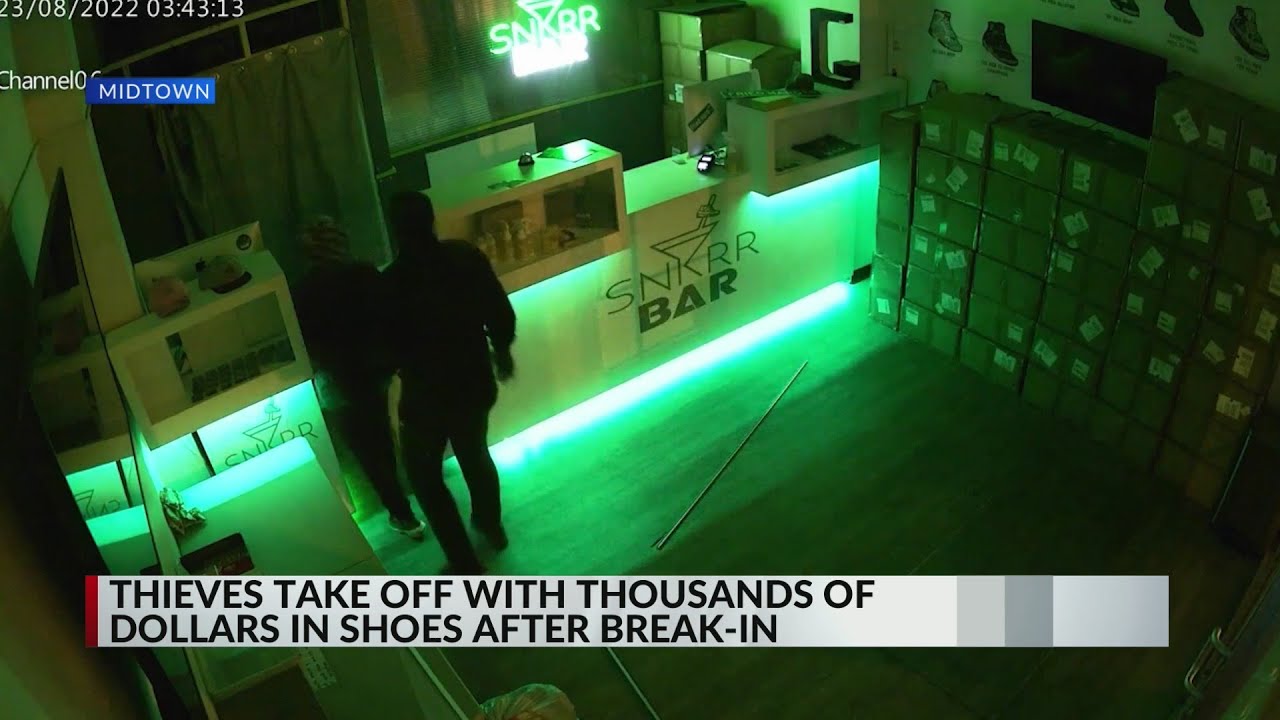 Thieves take off with thousands in shoes from Snkrr Bar