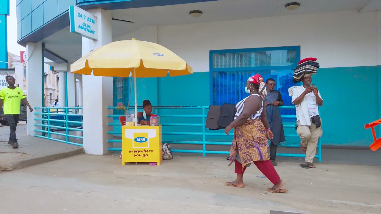 4K AFRICAN VIDEOS ACCRA GHANA POST OFFICE ROAD