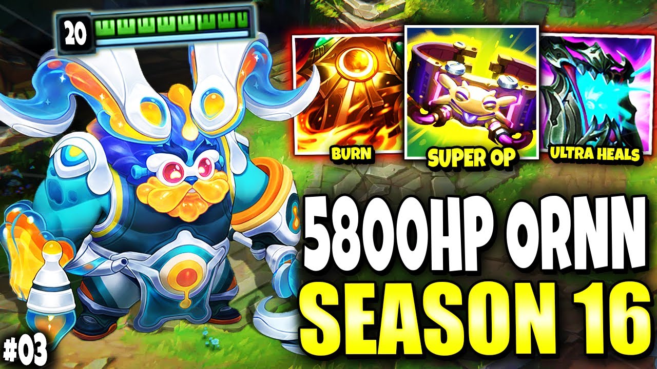Master Elo Sion Top met my NEW IMMORTAL ORNN SEASON 16 BUILD 🔥🔥 - Immortal Series #03 | s16 Gameplay
