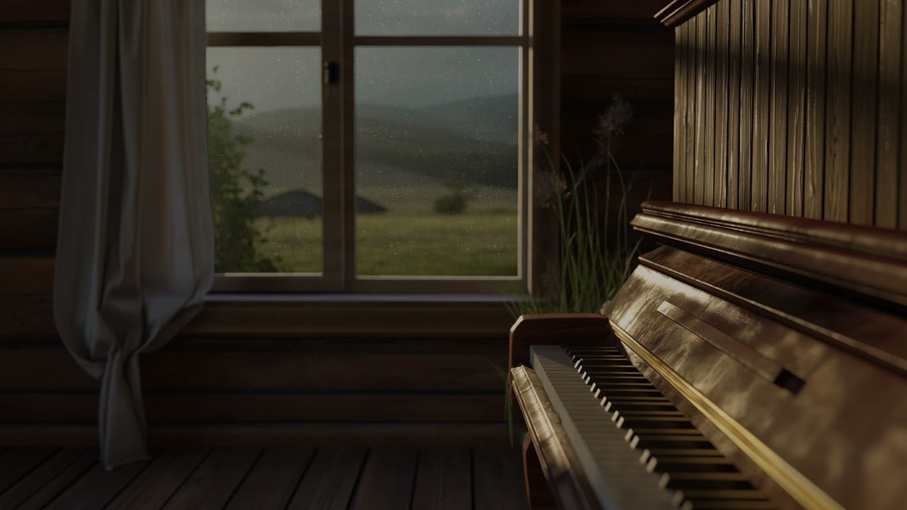 RELAX | POV Piano by the Window on a Rainy Day | Relaxing Music for Calm, Focus and Peace