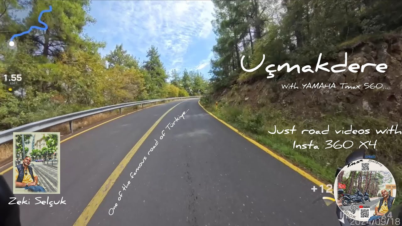Uçmakdere, just road videos of my roadtrip with YAMAHA Tmax 560 and Insta 360 x4…