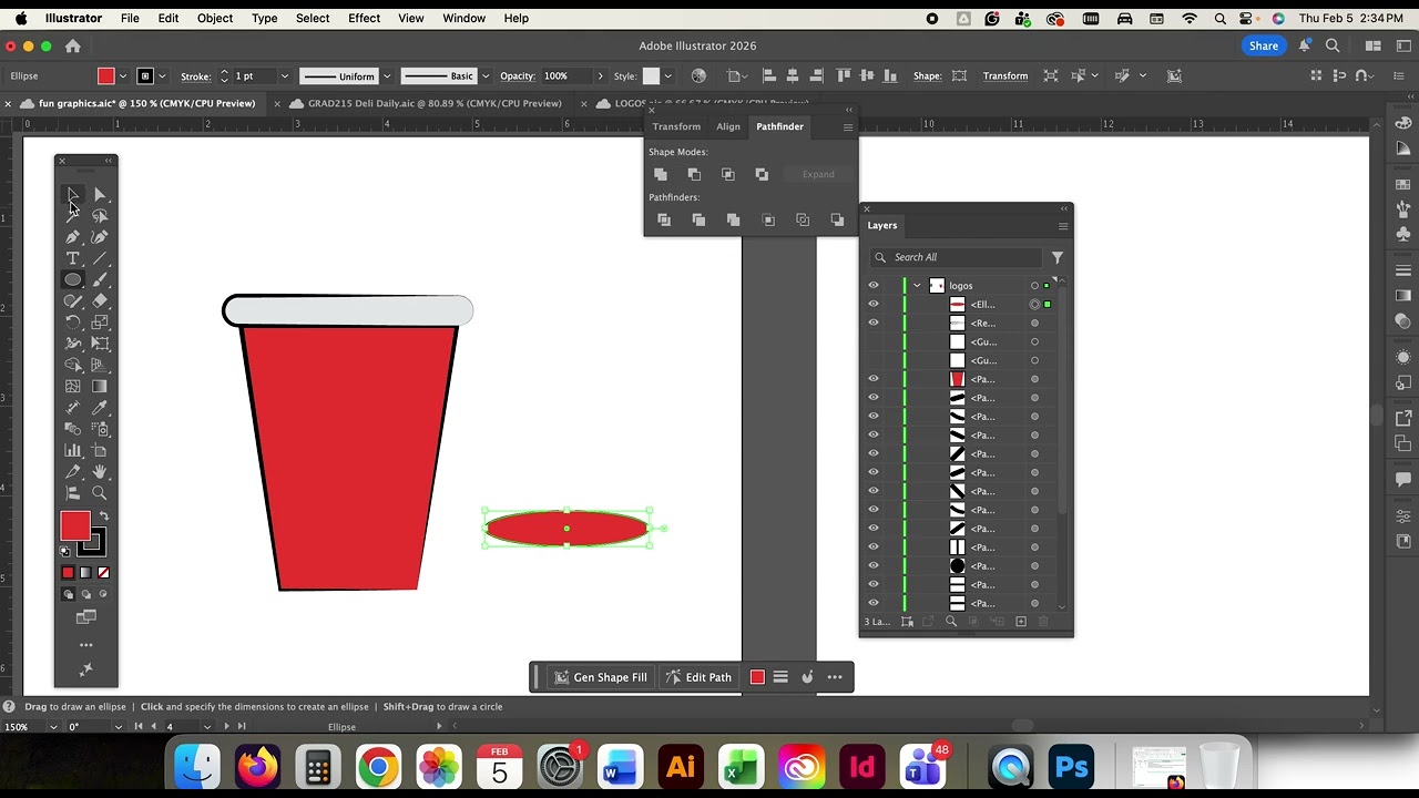 Basic Adobe Illustrator for creating Logo's