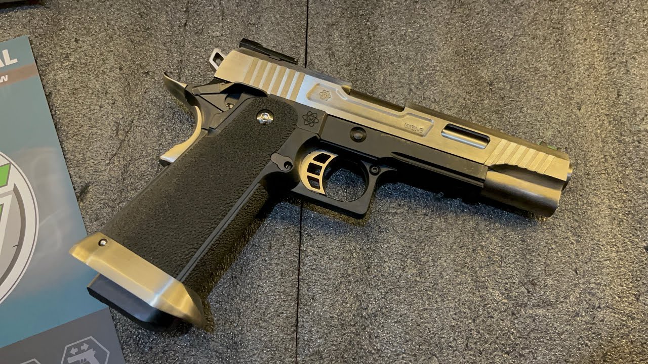 WE Airsoft 2011 Hi-Capa T-Rex Semi Auto Silver unboxing and testing