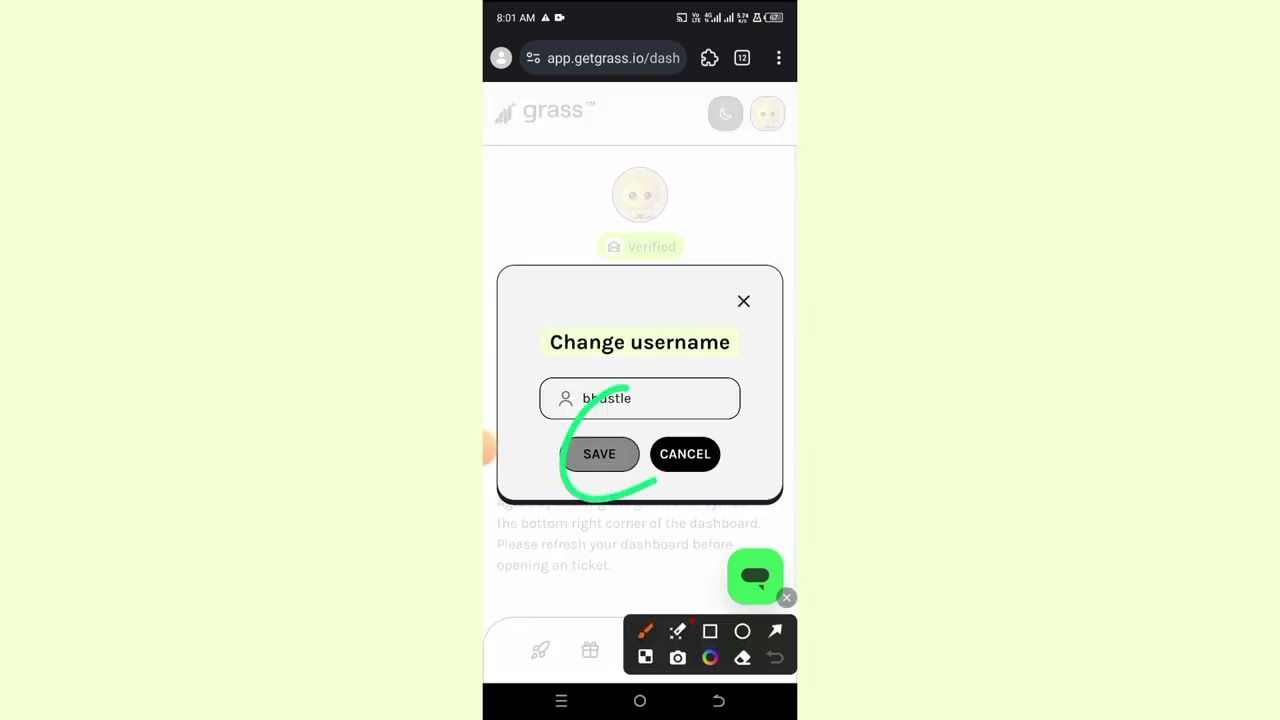HOW TO CHANGE USERNAME AND EMAIL IN GRASS AIRDROP
