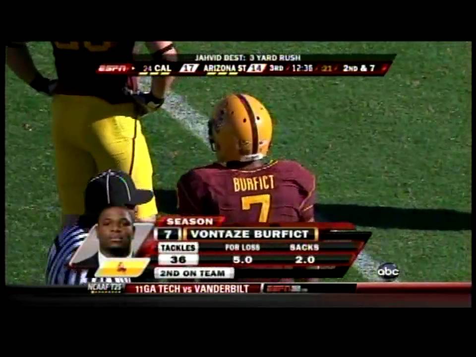 JediASU: Vontaze Burfict stops Jahvid Best