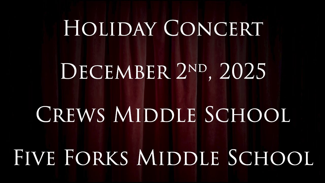 Middle School Bands Holiday Concert