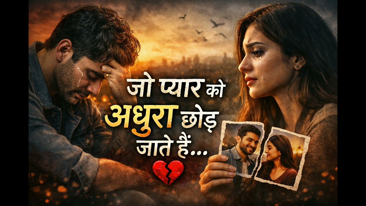 “जो प्यार को अधूरा छोड़ जाते हैं | Heart Touching Sad Love Song | Broken Love Story”