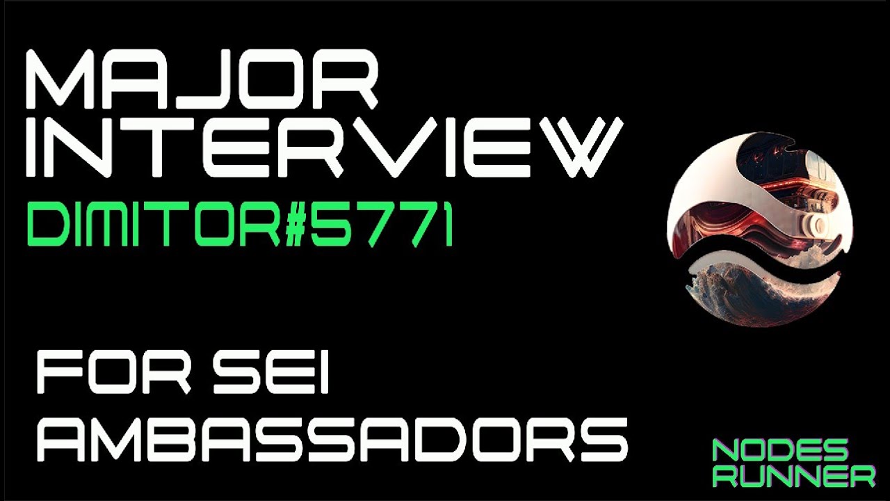 Interview with SEI NETWORK Major Dimitor by Nodes Runner #interview  #seinami #defi