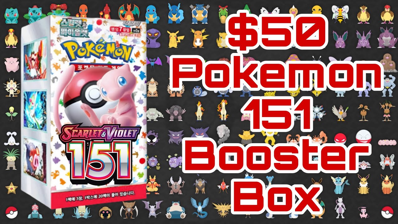 🔥 Pokemon 151 Booster Boxes for 75% off (Korean)