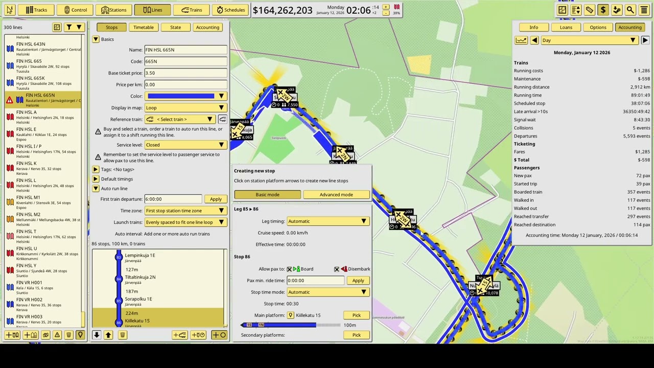 NIMBY Rails - Creating HSL Line 665N