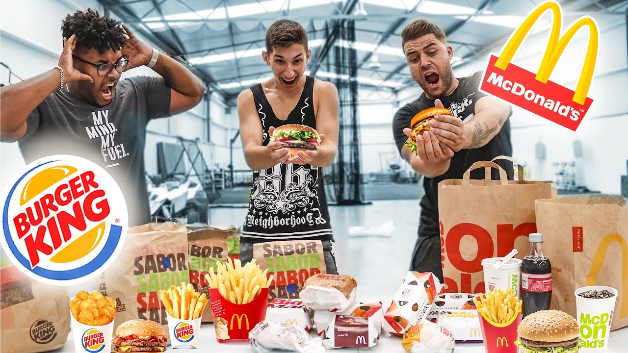 McDONALDS VS BASE DE BURGER KING! QUE COMIDA ES MEJOR? FIXFIVE