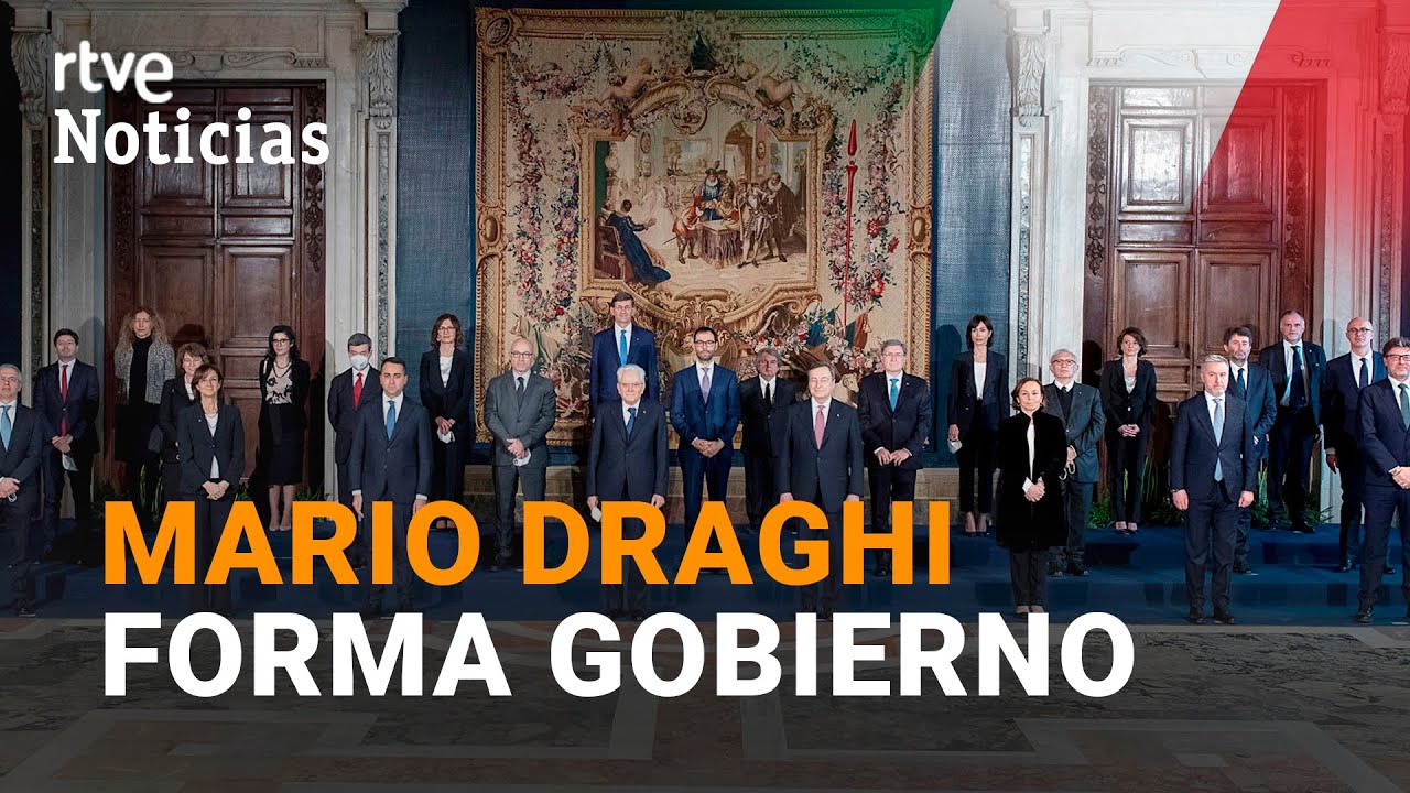 MARIO DRAGHI jura como NUEVO primer ministro de ITALIA, con un GOBIERNO de 23 ministros I RTVE
