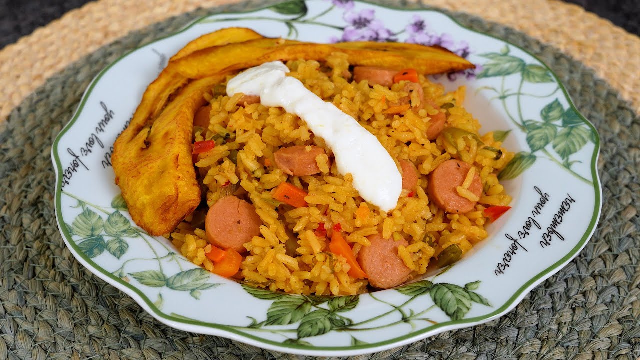 COMO HACER UN ARROZ DE SALCHICHA
