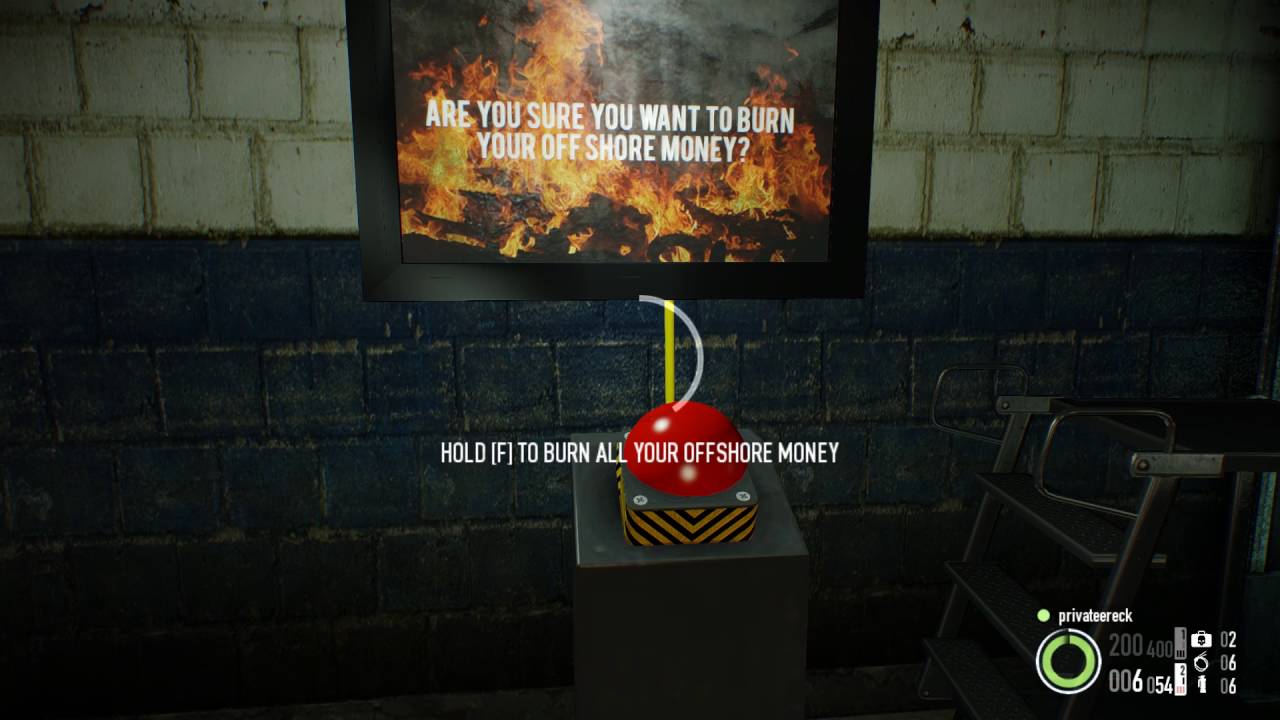 Payday 2 Burning my offshore money