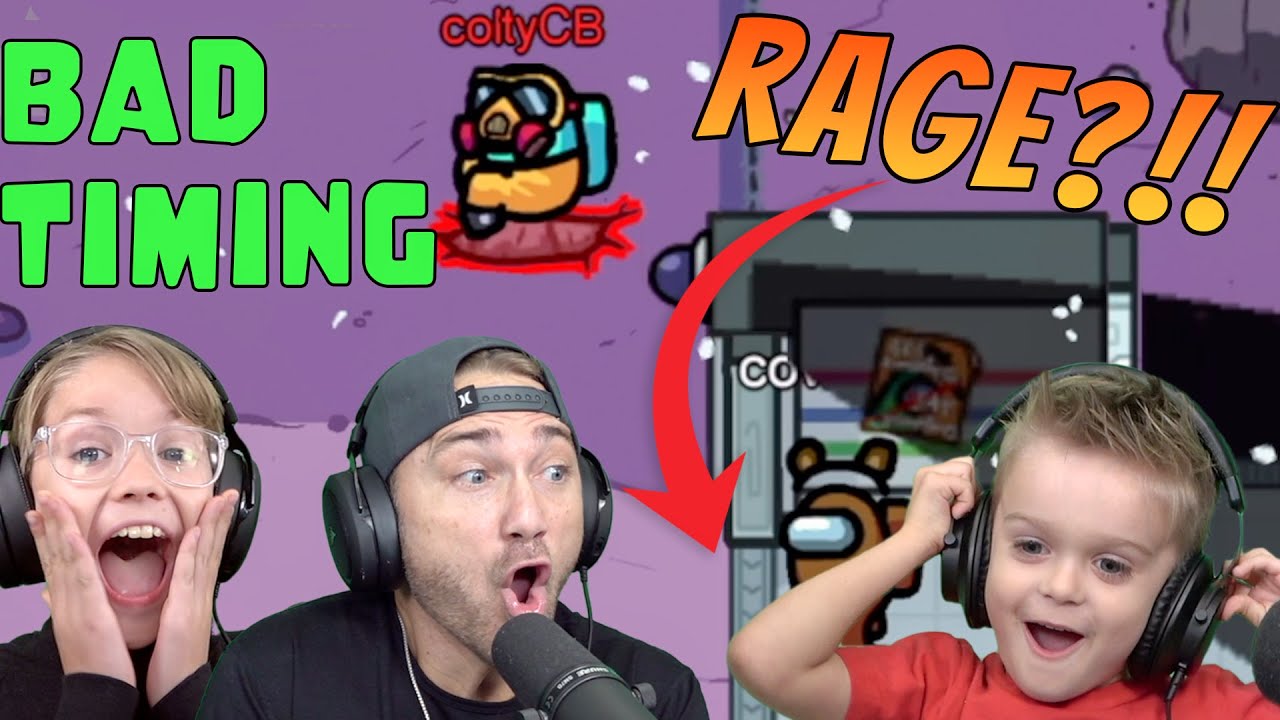 Colty is caught venting...will he rage quit AGAIN? Among us BAD TIMING!!