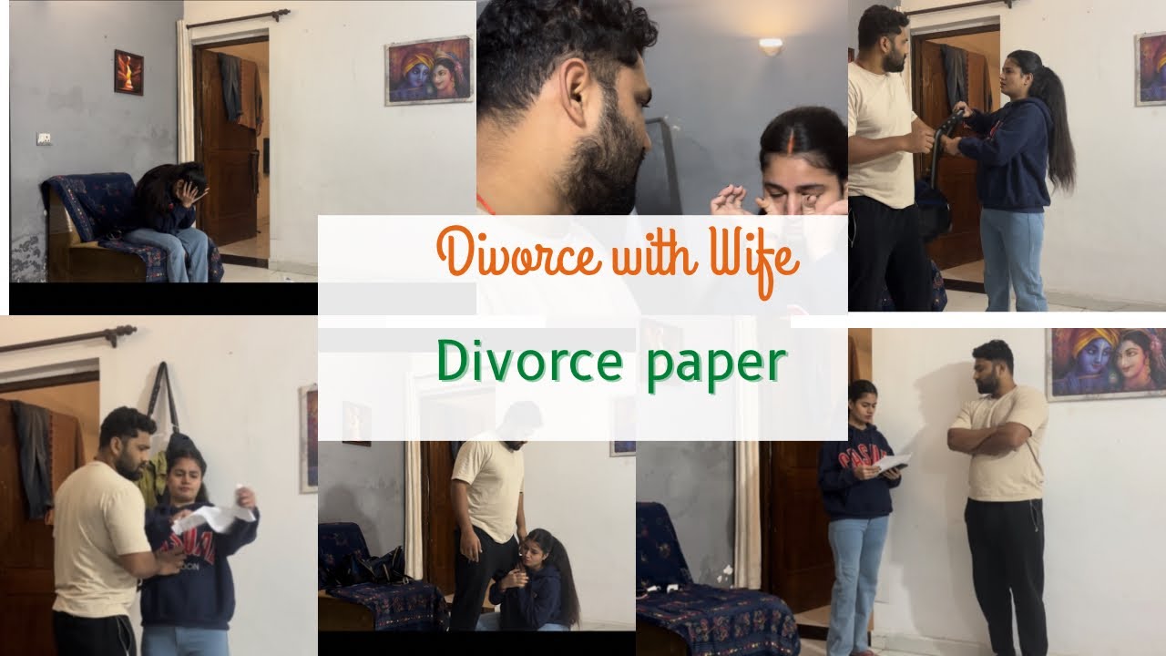 Divorce prank with wife#comedy #500subcribers #youtubevideo #viralvideo #minivlog @YouTube #viral 