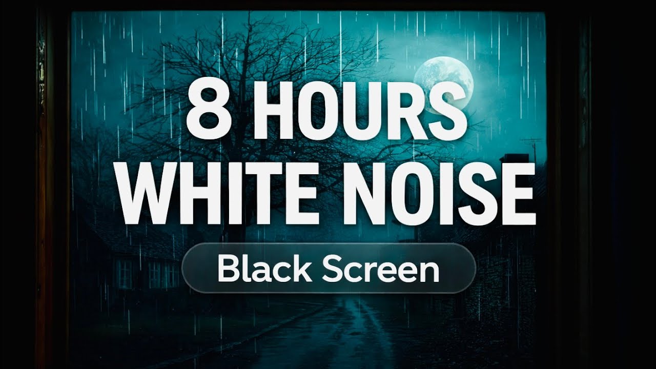 8 Hours White Noise 🌙 Deep Sleep, Baby Calm, Focus & Relaxation