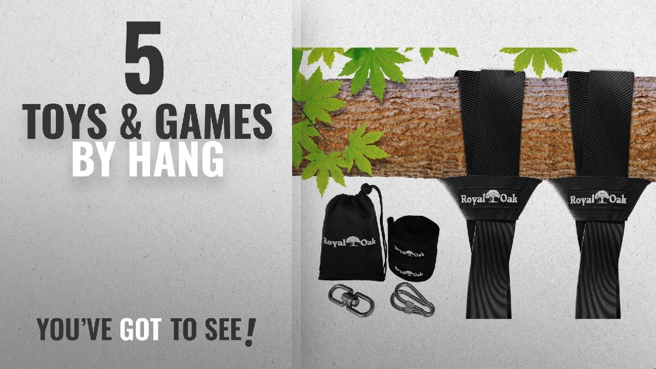 Top 10 Hang Toys & Games [2018]: EASY HANG (8FT) TREE SWING STRAP KIT - Holds 4400lbs. - 2 Heavy