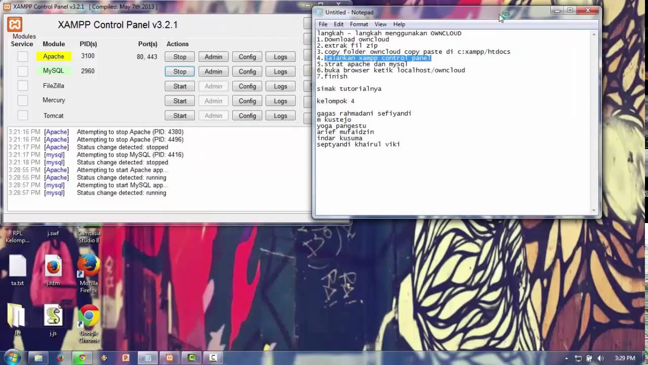 Tutorial Install ownCloud with XAMPP