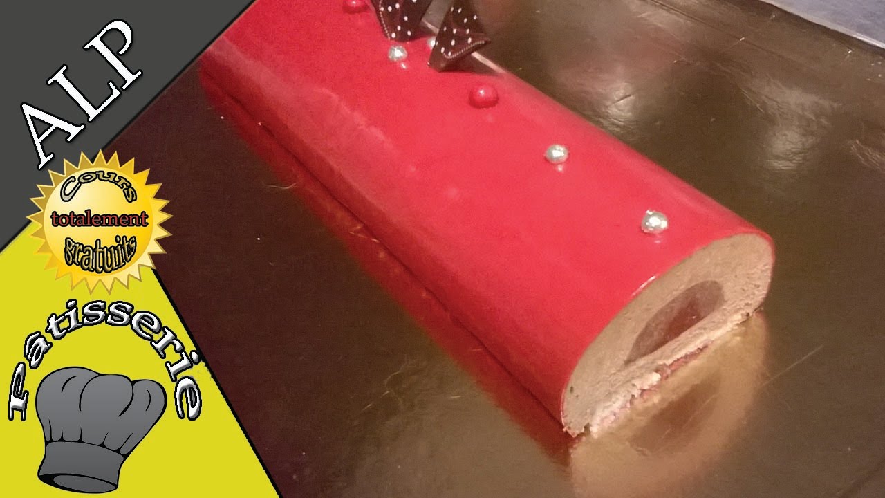 La bûche de noël mousse choco-framboises - ALP