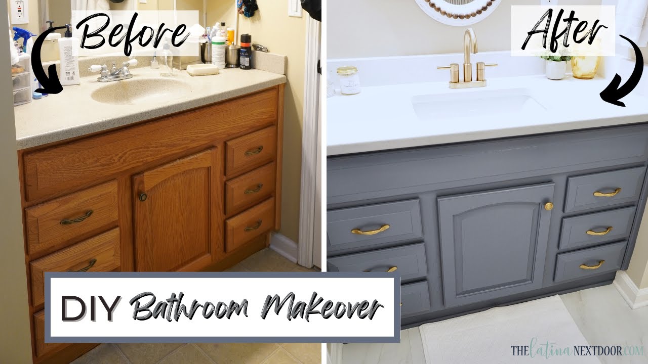 🌟 AMAZING DIY BATHROOM MAKEOVER ON A BUDGET
