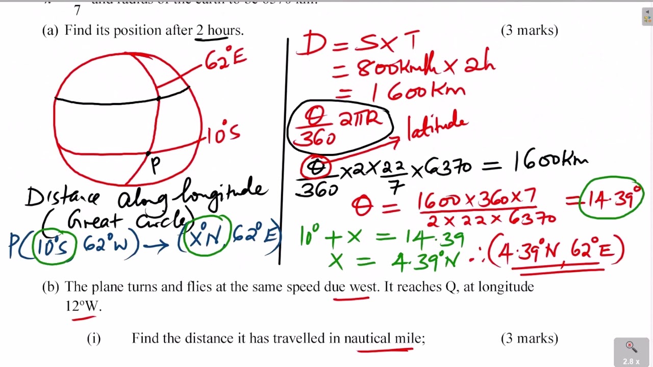 LATITUDES AND LONGITUDES