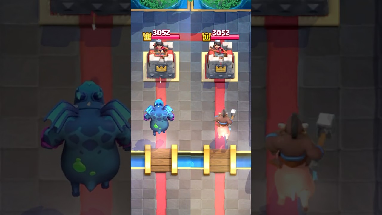 MINION GIANT VS HOG RIDER! #clashroyale #shorts