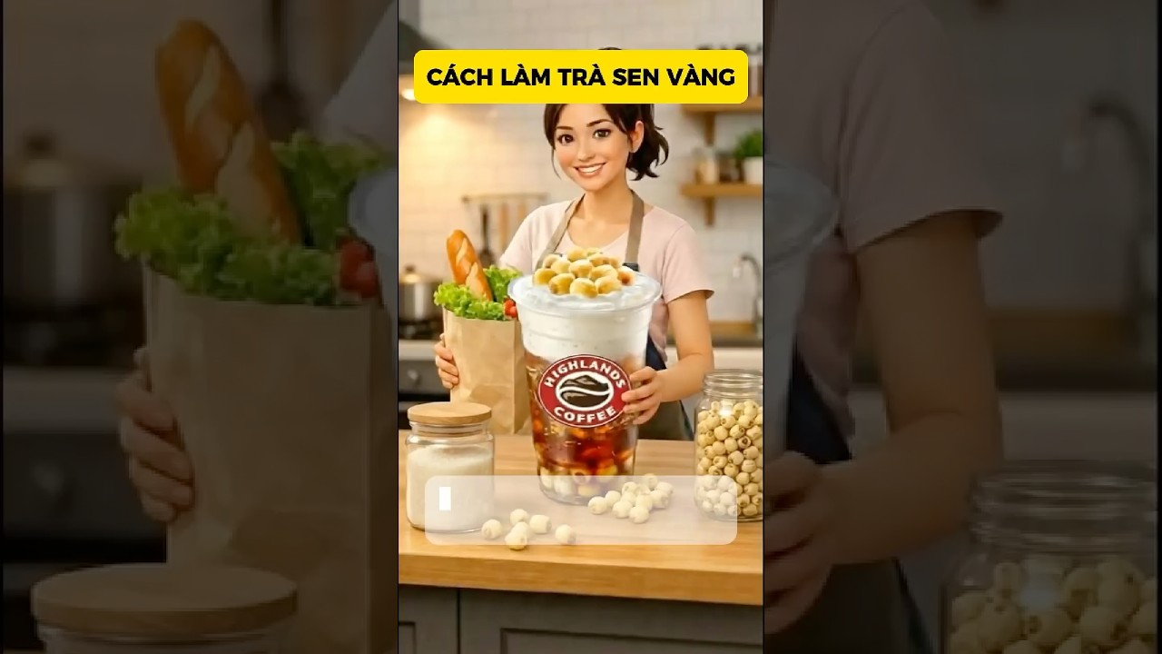 công thức làm TRÀ SEN VÀNG tại nhà