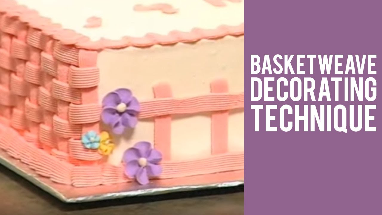 Basketweave Decorating Technique from Wilton