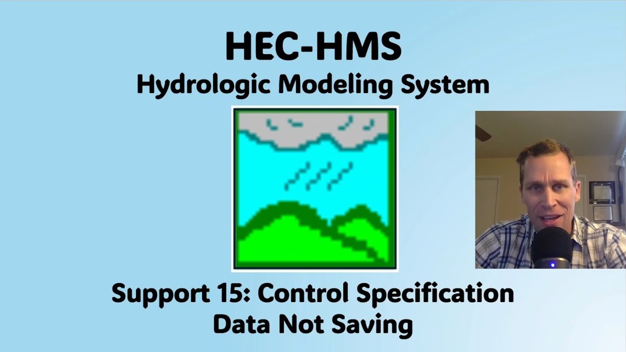 Поддержка HEC HMS 15 - Данные спецификации управления не сохраняются.