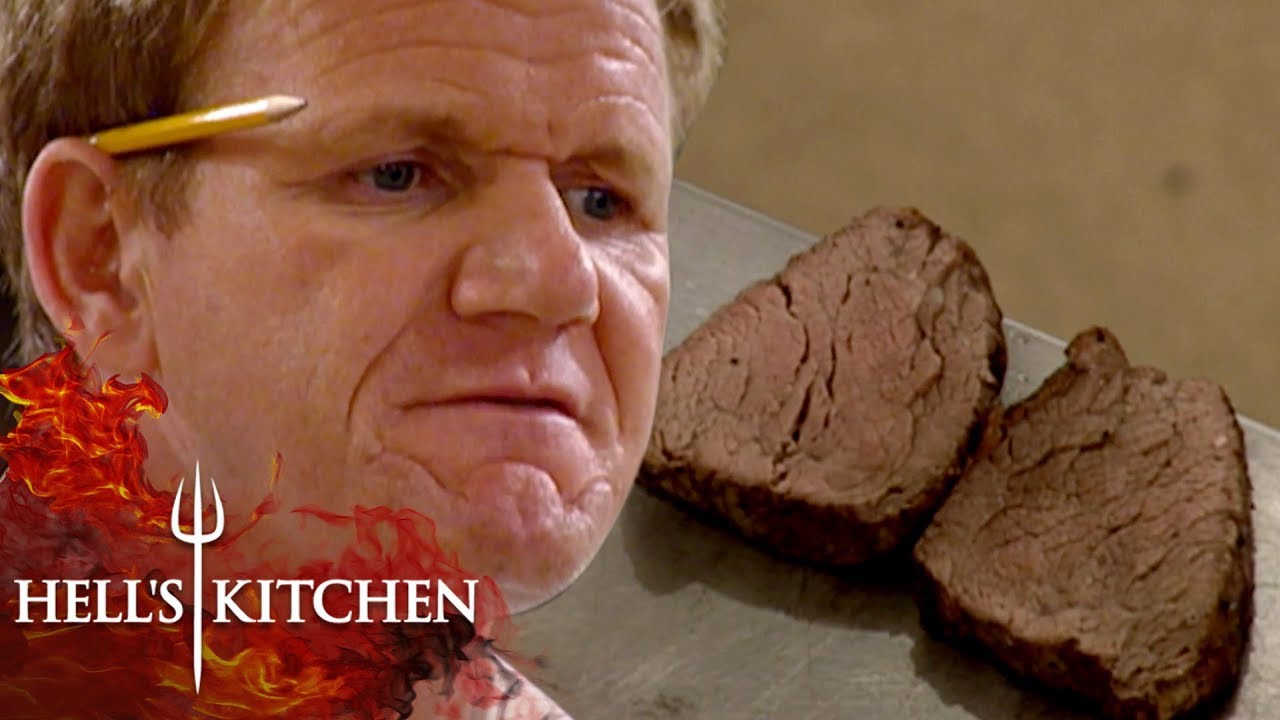 Gordon Ramsay CANNOT Handle Being Served Overcooked Beef | Hell's Kitchen