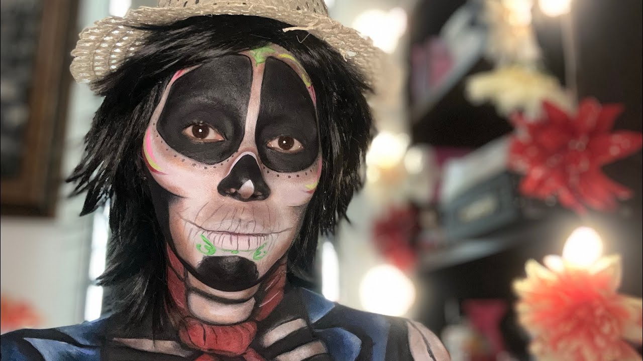 Maquillaje de Héctor Rivera, de coco la película.. maquillaje #7 para Halloween