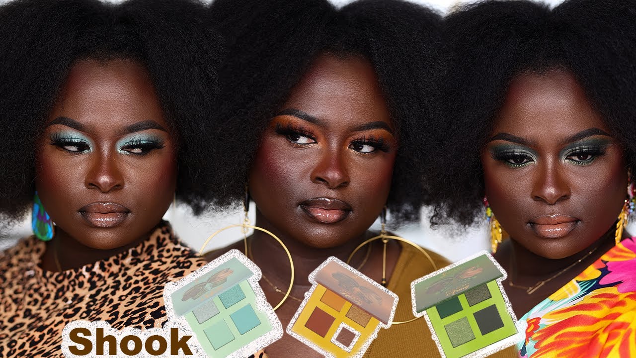 Juvia's Place The Rebel Quads (Army, Honey & Mint)  - Three Palettes, Three Looks.