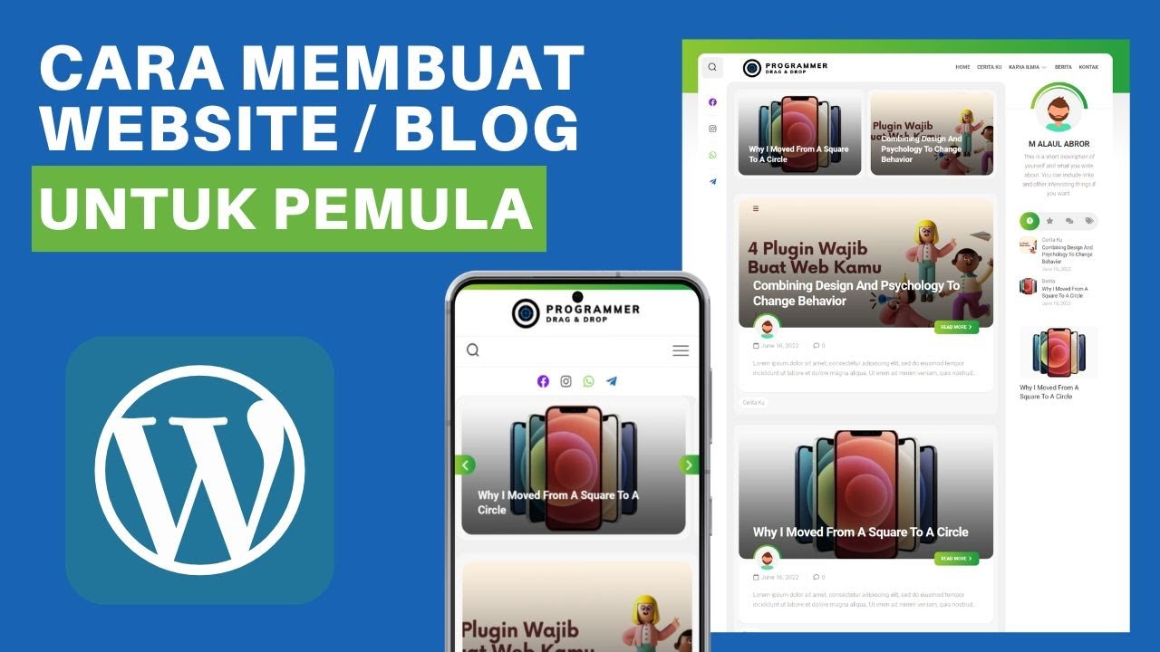 CARA MEMBUAT WEBSITE / BLOG UNTUK PEMULA DENGAN WORDPRESS